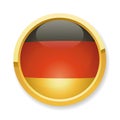 German flag button Royalty Free Stock Photo