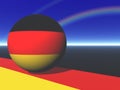 German Flag Globe Royalty Free Stock Photo