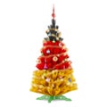 German flag painted on the Christmas tree, 3D rendering Royalty Free Stock Photo
