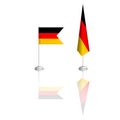 German flag in two versions, vector illustration