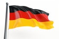 German Flag On A White Background Royalty Free Stock Photo