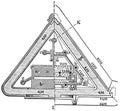 German Fort (after Brialmont). Measurements in meters.