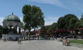 German Fountain - Deutscher Brunnen - and the old Hippodrome of Constantinople, in Istanbul, Turkey Royalty Free Stock Photo