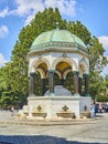 The German Fountain in The Hippodrome of Constantinople. Sultan Ahmet Square. Istanbul, Turkey. Royalty Free Stock Photo