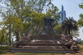 German Fountain is monumental fountain located in Parque Forestal in Santiago Chile Royalty Free Stock Photo