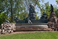 German Fountain is monumental fountain located in Parque Forestal in Santiago Chile Royalty Free Stock Photo