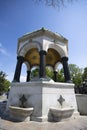 The German fountain ,Turkish: Alman Cesmesi, historic landmark in Istanbul, Turkey. Close up Royalty Free Stock Photo
