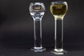 German glasses "Linie aquavit" designed for liquor and celebrations