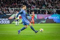 German goalkeeper Manuel Neuer kicks the ball