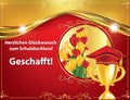 German Graduation Greeting Card, Also For Print