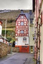 German half timbered house in Zell