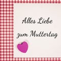 German for happy mothers day