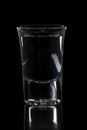 German hard liquor Korn Schnapps in shot glass Royalty Free Stock Photo