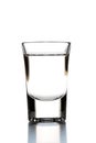 German hard liquor Korn Schnapps in shot glass