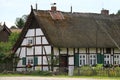 German house with hay roof Royalty Free Stock Photo