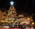 Christmas Decoration at Night Gramado