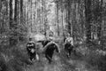 German Infantry Soldiers In World War II Marching Walking Along