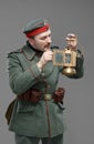 German infantryman during the first world war. Royalty Free Stock Photo