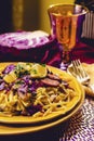 German Kielbasa Cabbage Pasta