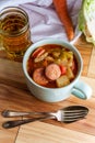 German Kielbasa Oktoberfest Stew Royalty Free Stock Photo