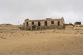 German Kolmanskop Ghost Town with the abandoned buildings in the Namib desert