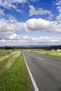 German landscape and road on summer drive