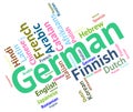 German Language Shows Germany Communication And Words