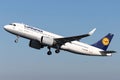 Lufthansa Airbus A320neo Royalty Free Stock Photo