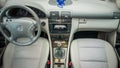 German luxurious limousine interior - sedan, leather seats