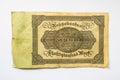 German Mark Banknote from 1922