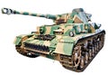 German medium tank PzKpfw IV; Panzer IV isolated white