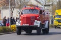 German mercedes benz fire truck oldtimer Royalty Free Stock Photo