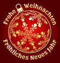 German Merry Christmas and Happy New Year background Royalty Free Stock Photo