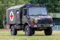 German military ambulance vehicle Royalty Free Stock Photo