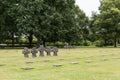 German military cemetery in La Cambe in Normandy, France - horizontal shot