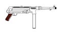 German Military Style Machinegun