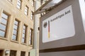 The German Ministry of Foreign Affair sign Royalty Free Stock Photo