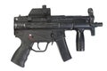German modern submachine gun MP5 isolated Royalty Free Stock Photo