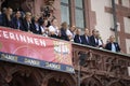 The German national women`s football team after they placed second in the UEFA Women`s Euro 2022 football tournament