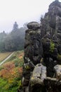 German Nature autumn rock