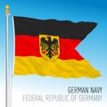 German Navy official flag, Germany Royalty Free Stock Photo