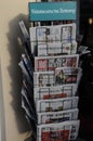 GERMAN NEWS PAPERS AT NEWS STAND