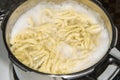 German noodles called Spaetzle cooking ÃÂ´ Royalty Free Stock Photo