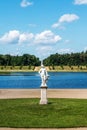 German Palace Rheinsberg on the Grienericksee, picturesque location, nature, architecture and art Royalty Free Stock Photo