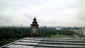 German Parliament Building roof top scenery rainy days Royalty Free Stock Photo