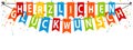 German Party Banner Herzlichen GlÃÂ¼ckwunsch - Translation: Happy Birthday Royalty Free Stock Photo