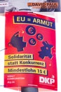 German party DKP political campaign poster
