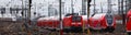 german passenger trains of the deutsche bahn panorama