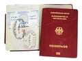 german passport with egypt visa Royalty Free Stock Photo