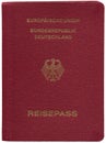 German passport, isolated on white Royalty Free Stock Photo